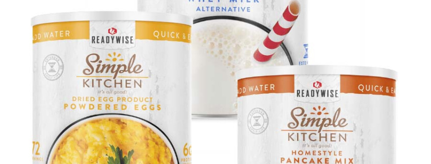 #10 can Breakfast combo 3 total cans - Powdered eggs, pancake mix and whey milk.